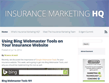 Tablet Screenshot of insurancemarketinghq.com